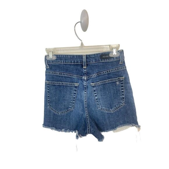 ALEXA CHUNG x AG Fifi High Waisted Cut Off Frayed Hem Denim Shorts 26 - Picture 6 of 10